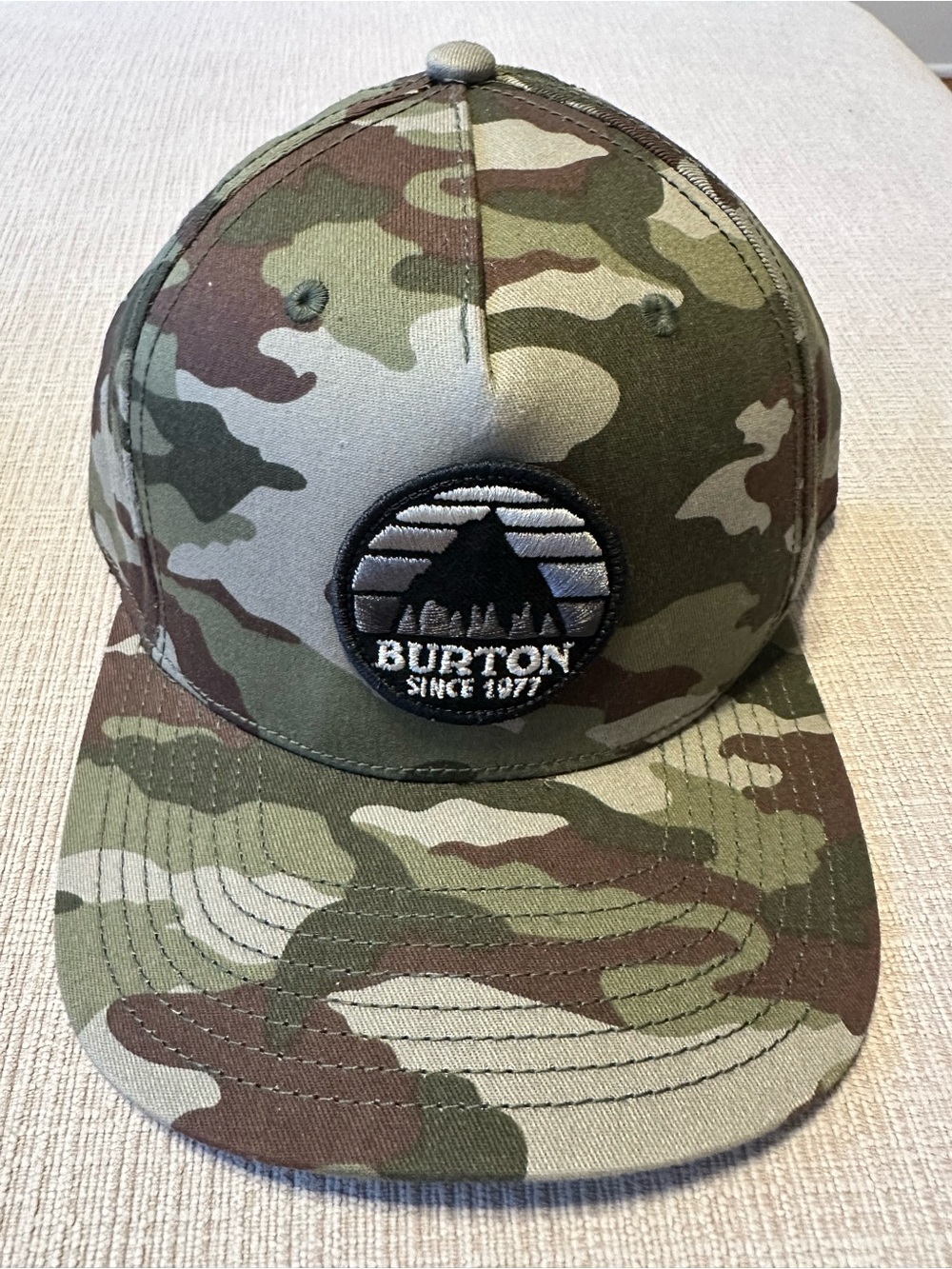 Burton Men's Camouflage Snapback Hat - Green/Brown